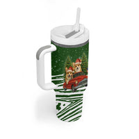 Pembroke Welsh Corgi Dog Xmas Christmas Tumbler With Handle Xmas Holiday Patterns - Wonder Print Shop