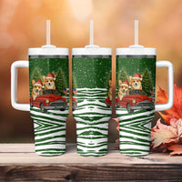 Pembroke Welsh Corgi Dog Xmas Christmas Tumbler With Handle Xmas Holiday Patterns - Wonder Print Shop