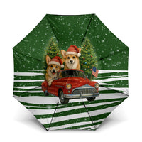 Pembroke Welsh Corgi Dog Xmas Christmas Umbrella Xmas Holiday Patterns - Wonder Print Shop