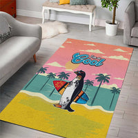 Penguin Im So Cool Christmas Area Rug Xmas Holiday Patterns - Wonder Print Shop