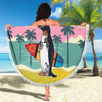 Penguin Im So Cool Christmas Beach Blanket Xmas Holiday Patterns - Wonder Print Shop