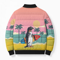 Penguin Im So Cool Christmas Bomber Puffer Jacket Xmas Holiday Patterns - Wonder Print Shop