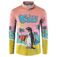 Penguin Im So Cool Christmas Button Sweatshirt Xmas Holiday Patterns - Wonder Print Shop