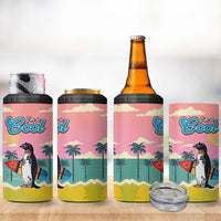 Penguin Im So Cool Christmas 4 in 1 Can Cooler Tumbler Xmas Holiday Patterns - Wonder Print Shop