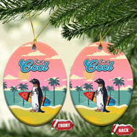 Penguin Im So Cool Christmas Ceramic Ornament Xmas Holiday Patterns - Wonder Print Shop