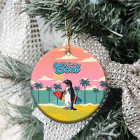 Penguin Im So Cool Christmas Ceramic Ornament Xmas Holiday Patterns - Wonder Print Shop