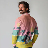 Penguin Im So Cool Christmas Long Sleeve Polo Shirt Xmas Holiday Patterns - Wonder Print Shop