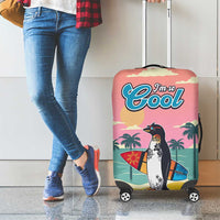 Penguin Im So Cool Christmas Luggage Cover Xmas Holiday Patterns - Wonder Print Shop