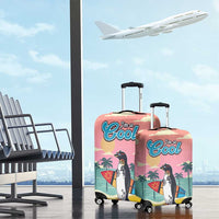 Penguin Im So Cool Christmas Luggage Cover Xmas Holiday Patterns - Wonder Print Shop