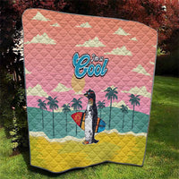 Penguin Im So Cool Christmas Quilt Xmas Holiday Patterns - Wonder Print Shop