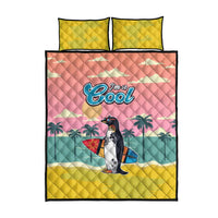 Penguin Im So Cool Christmas Quilt Bed Set Xmas Holiday Patterns - Wonder Print Shop