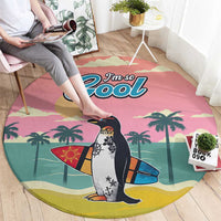 Penguin Im So Cool Christmas Round Carpet Xmas Holiday Patterns - Wonder Print Shop