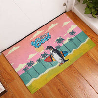 Penguin Im So Cool Christmas Rubber Doormat Xmas Holiday Patterns - Wonder Print Shop