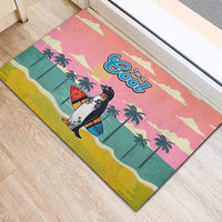 Penguin Im So Cool Christmas Rubber Doormat Xmas Holiday Patterns - Wonder Print Shop