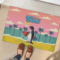 Penguin Im So Cool Christmas Rubber Doormat Xmas Holiday Patterns - Wonder Print Shop