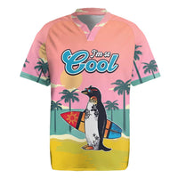 Penguin Im So Cool Christmas Rugby Jersey Xmas Holiday Patterns - Wonder Print Shop