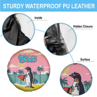 Penguin Im So Cool Christmas Spare Tire Cover Xmas Holiday Patterns - Wonder Print Shop