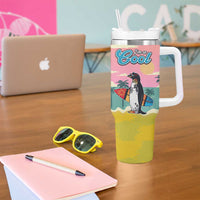 Penguin Im So Cool Christmas Tumbler With Handle Xmas Holiday Patterns - Wonder Print Shop