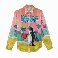 Penguin Im So Cool Christmas Women Casual Shirt Xmas Holiday Patterns - Wonder Print Shop