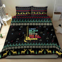 Christmas Vintage Guitar Bedding Set Xmas Holiday Patterns - Wonder Print Shop