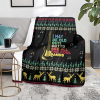 Christmas Vintage Guitar Blanket Xmas Holiday Patterns - Wonder Print Shop