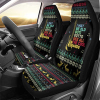 Christmas Vintage Guitar Car Seat Cover Xmas Holiday Patterns - Wonder Print Shop