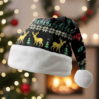 Christmas Vintage Guitar Christmas Santa Hat Xmas Holiday Patterns - Wonder Print Shop
