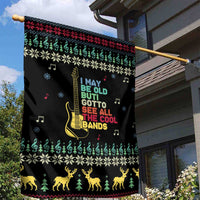 Christmas Vintage Guitar Garden Flag Xmas Holiday Patterns - Wonder Print Shop