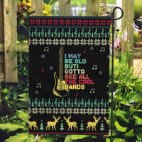 Christmas Vintage Guitar Garden Flag Xmas Holiday Patterns - Wonder Print Shop