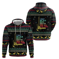 Christmas Vintage Guitar Hoodie Xmas Holiday Patterns - Wonder Print Shop