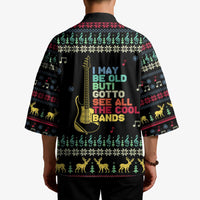 Christmas Vintage Guitar Kimono Xmas Holiday Patterns - Wonder Print Shop