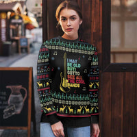 Christmas Vintage Guitar Ugly Christmas Sweater Xmas Holiday Patterns - Wonder Print Shop