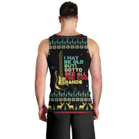 Christmas Vintage Guitar Men Tank Top Xmas Holiday Patterns - Wonder Print Shop