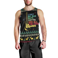 Christmas Vintage Guitar Men Tank Top Xmas Holiday Patterns - Wonder Print Shop