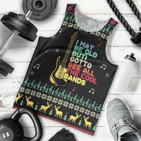 Christmas Vintage Guitar Men Tank Top Xmas Holiday Patterns - Wonder Print Shop