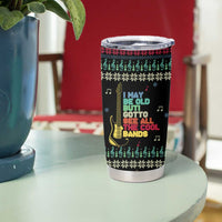 Christmas Vintage Guitar Tumbler Cup Xmas Holiday Patterns - Wonder Print Shop