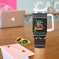 Christmas Vintage Guitar Tumbler With Handle Xmas Holiday Patterns - Wonder Print Shop