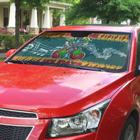 Rock The Holidays Guitar Christmas Auto Sun Shade Xmas Holiday Patterns - Wonder Print Shop