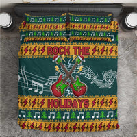 Rock The Holidays Guitar Christmas Bedding Set Xmas Holiday Patterns - Wonder Print Shop