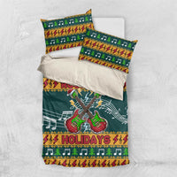 Rock The Holidays Guitar Christmas Bedding Set Xmas Holiday Patterns - Wonder Print Shop