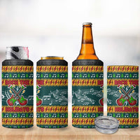 Rock The Holidays Guitar Christmas 4 in 1 Can Cooler Tumbler Xmas Holiday Patterns - Wonder Print Shop