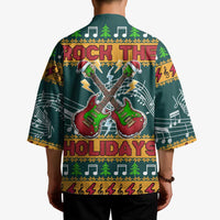 Rock The Holidays Guitar Christmas Kimono Xmas Holiday Patterns - Wonder Print Shop