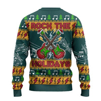 Rock The Holidays Guitar Christmas Ugly Christmas Sweater Xmas Holiday Patterns - Wonder Print Shop