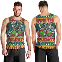 Rock The Holidays Guitar Christmas Men Tank Top Xmas Holiday Patterns - Wonder Print Shop