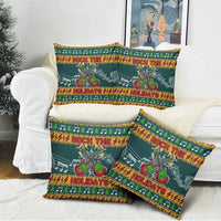 Rock The Holidays Guitar Christmas Pillow Cover Xmas Holiday Patterns - Wonder Print Shop