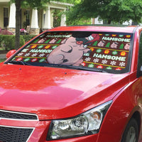 Hamsome Cute Pig Christmas Auto Sun Shade Xmas Holiday Patterns - Wonder Print Shop