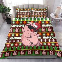 Hamsome Cute Pig Christmas Bedding Set Xmas Holiday Patterns - Wonder Print Shop