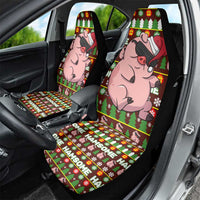 Hamsome Cute Pig Christmas Car Seat Cover Xmas Holiday Patterns - Wonder Print Shop