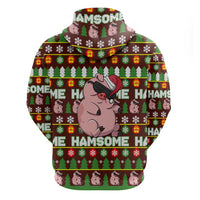 Hamsome Cute Pig Christmas Hoodie Xmas Holiday Patterns - Wonder Print Shop