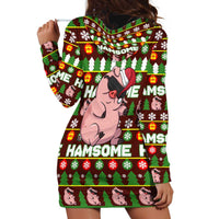 Hamsome Cute Pig Christmas Hoodie Dress Xmas Holiday Patterns - Wonder Print Shop